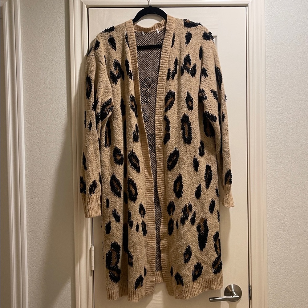 Leopard Cardigan Long